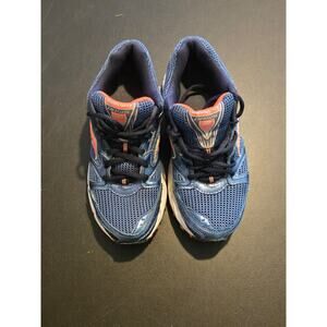 Saucony Running Shoes Womens 6.5 Blue Coral Mesh Leather Athletic Sneakers